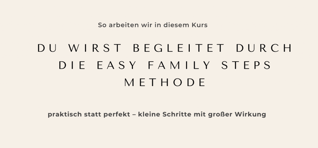 Easy Family Steps Methode