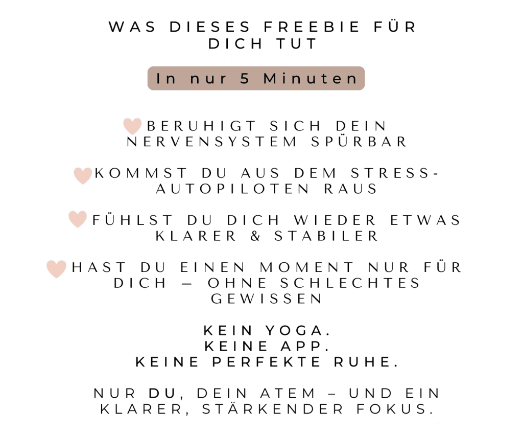 Beruhigung des Nervensystems, raus aus dem Stress, du fühlst dich klarer, stabiler mit Easy Family Stress Reset